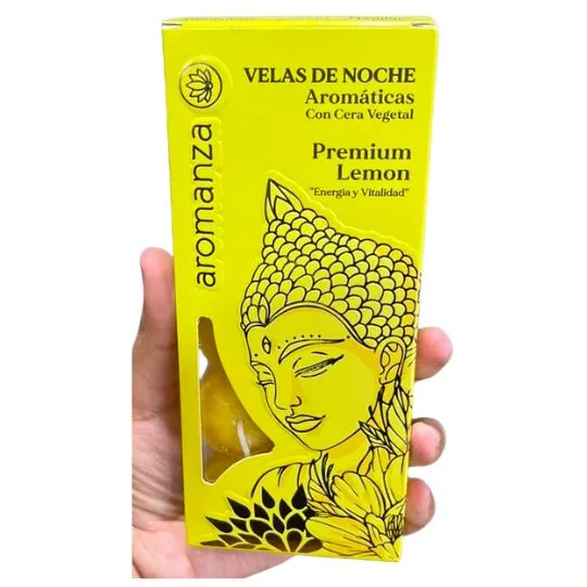 Velas de noche aromanza  premium lemon